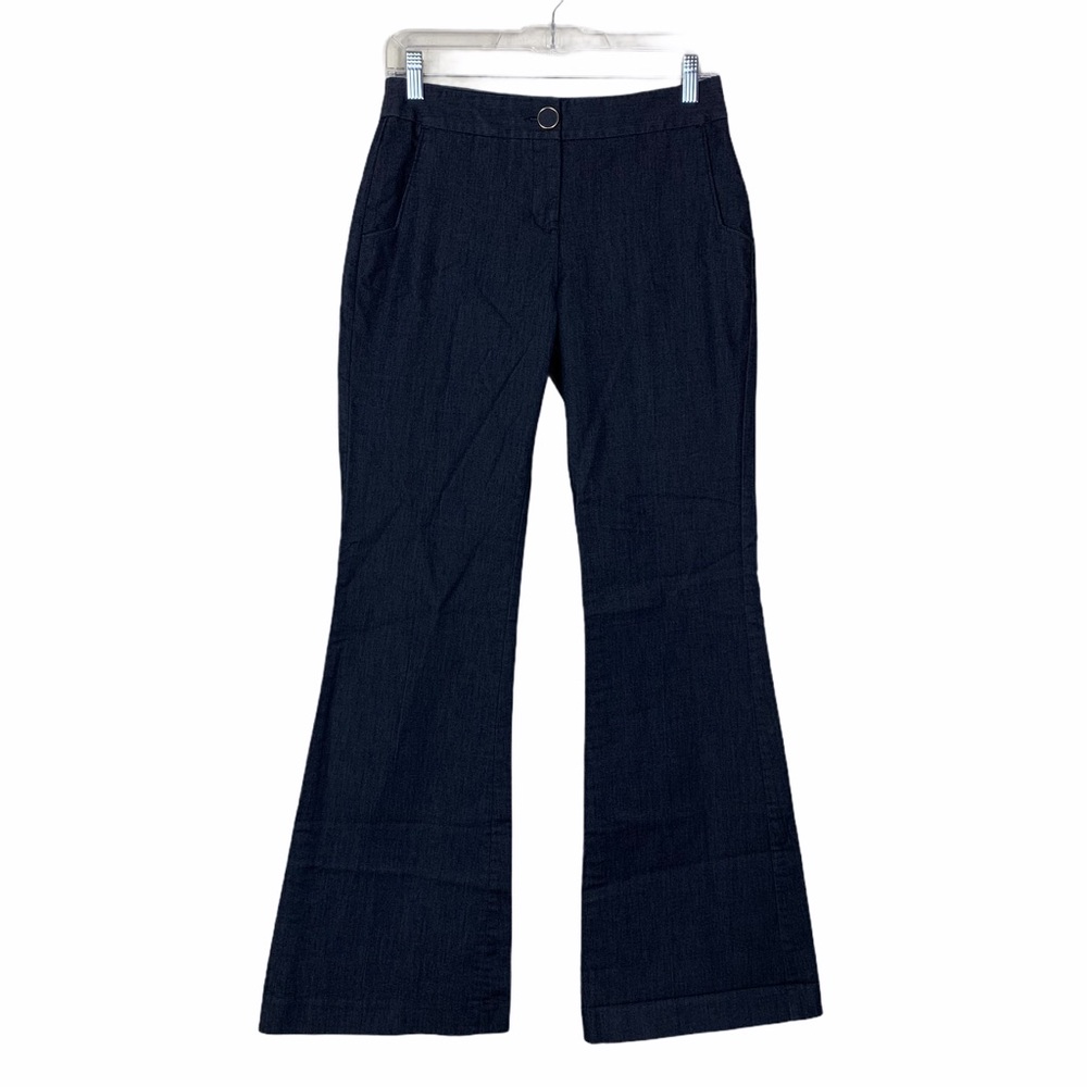 Express Wide Leg Flare Dark Blue Trouser Pants 2R